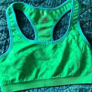 Victoria's Secret VSX Racerback Sports Bra- S/P Lime Green